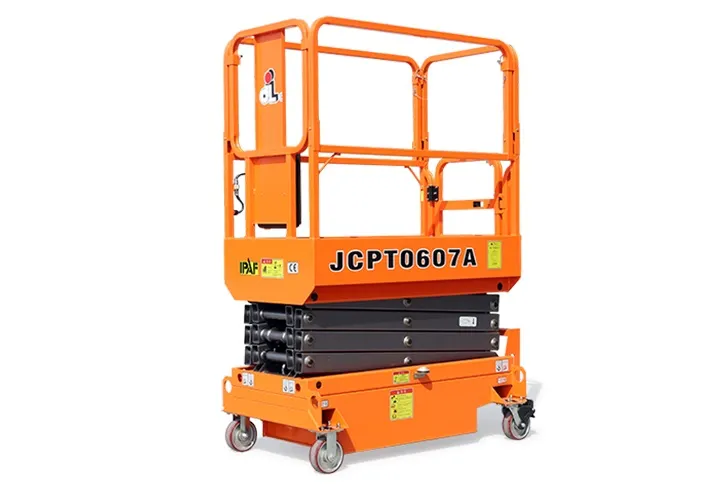 Plataforma Elevatória Modelo Tesoura Dingli JCPT0607A – Altura de Trabalho 5,90 M