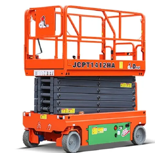 Plataforma Elevatória Modelo Tesoura Dingli JCPT1412HA – Altura de Trabalho 13,80 M